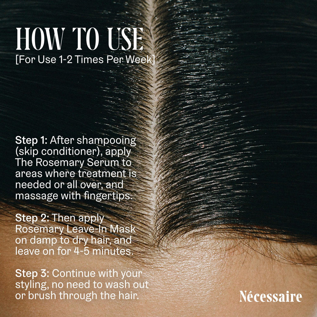 Nécessaire Rosemary Leave-In Mask | Keratin Hair Mask for Strength & Silk, Color-Safe, Sulfate-Free (60 ml)