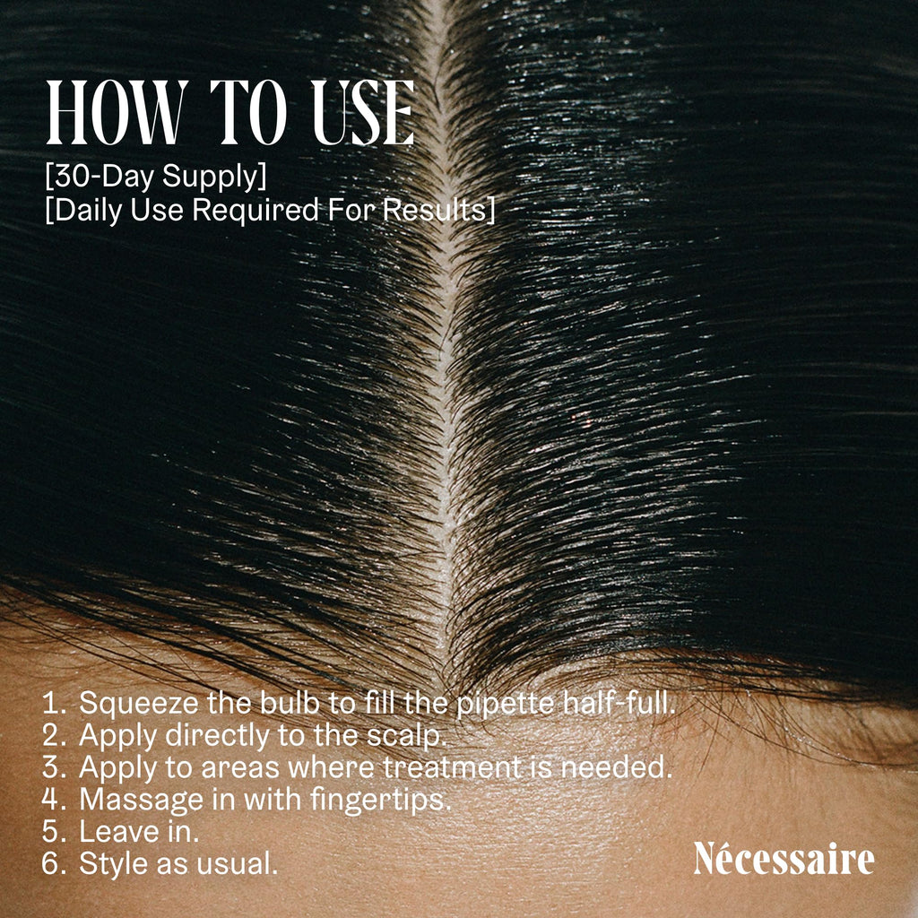 Nécessaire Rosemary Serum - Denser, Fuller Hair with 70% Rosemary Water + 5% Capixyl | 1 fl oz | Vegan