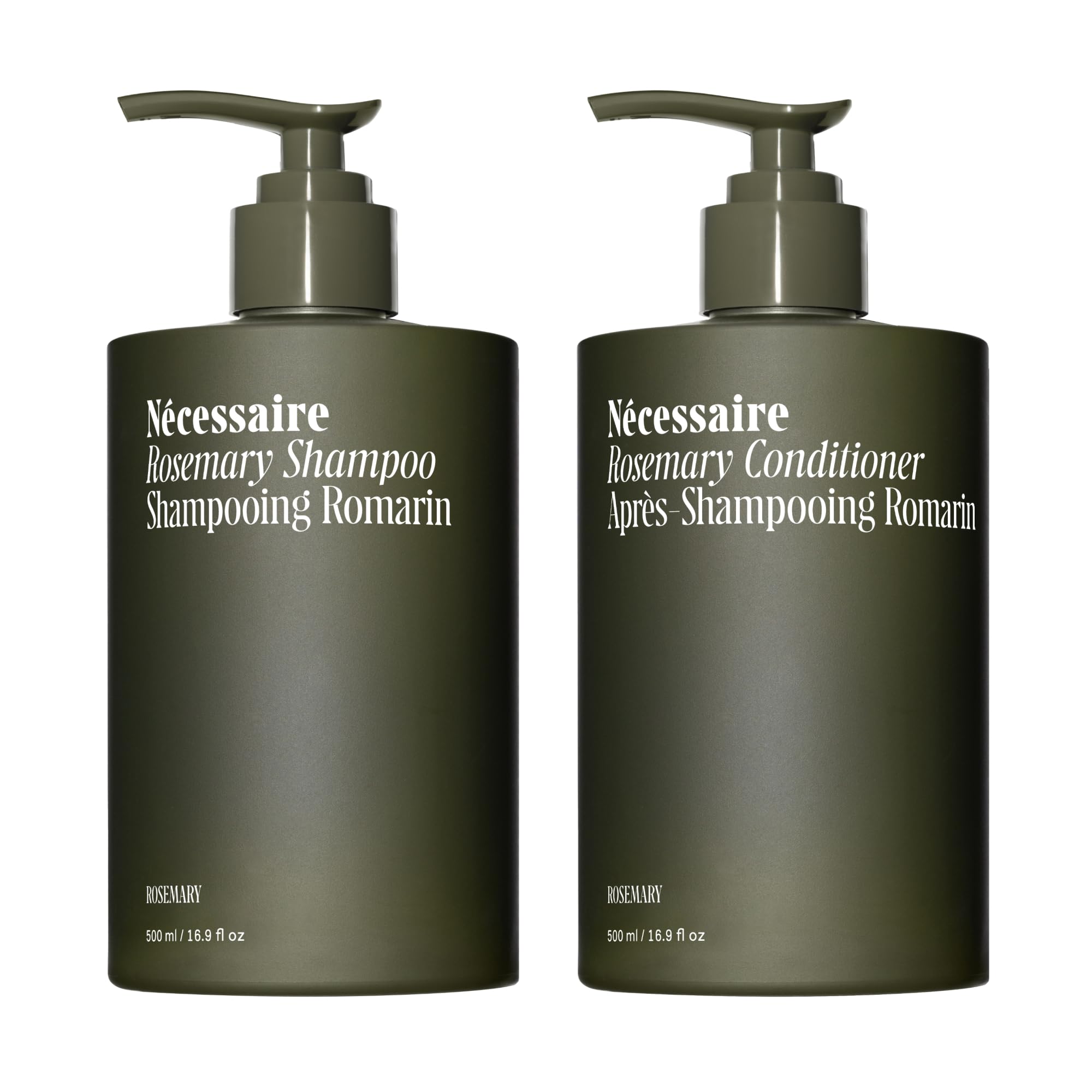 Nécessaire Rosemary Hair Duo – Strengthening Shampoo & Conditioner for Thinning Hair | Sulfate-Free, Color-Safe 500 ml