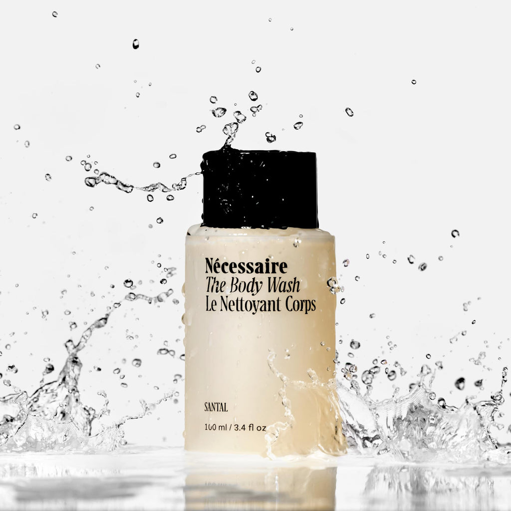 Nécessaire The Body Wash Santal – Natural Shower Gel with Epsom Salt & Minerals (3.4 oz)