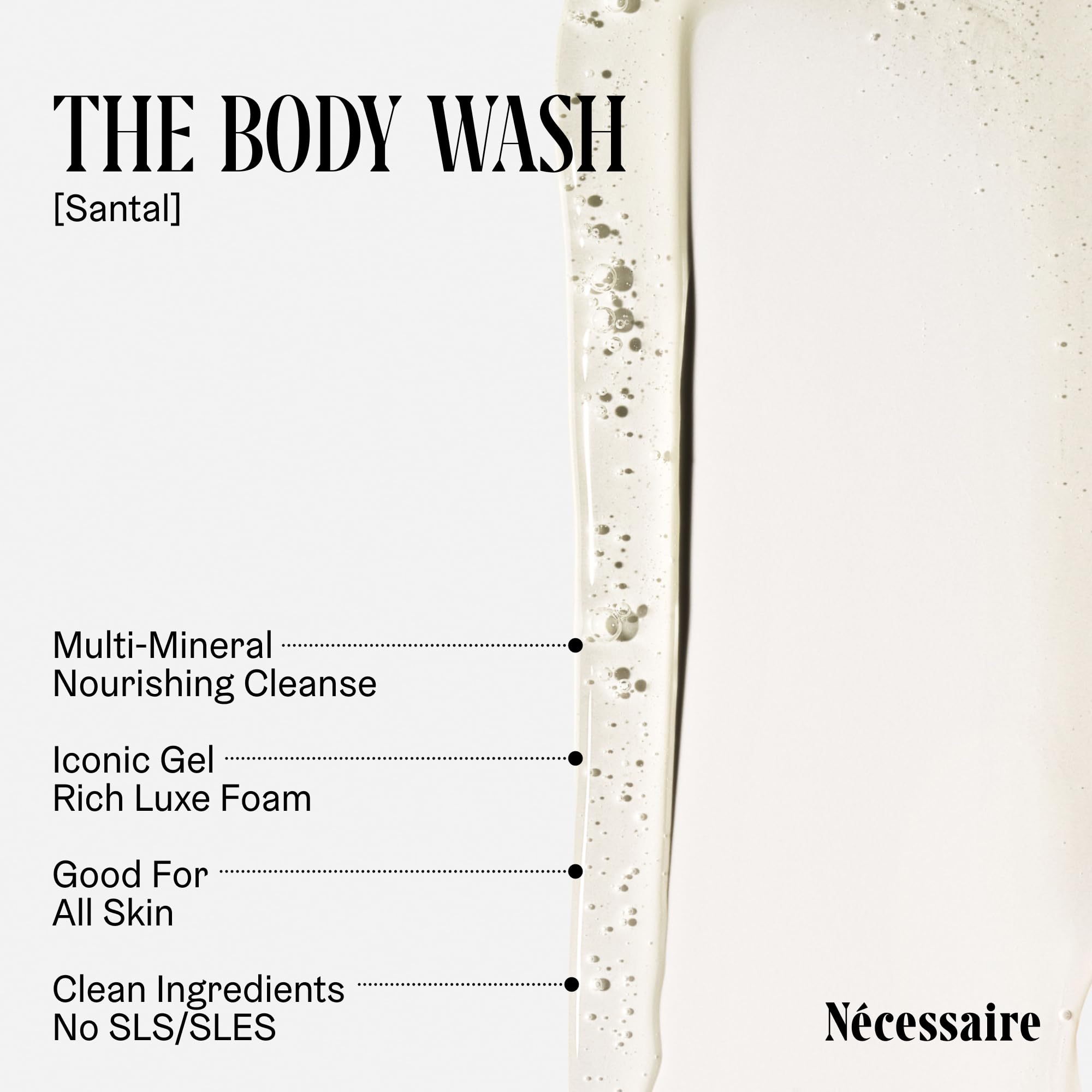 Nécessaire The Body Wash Santal – Multi-Oil Shower Gel for Sensitive Skin (500 ml)