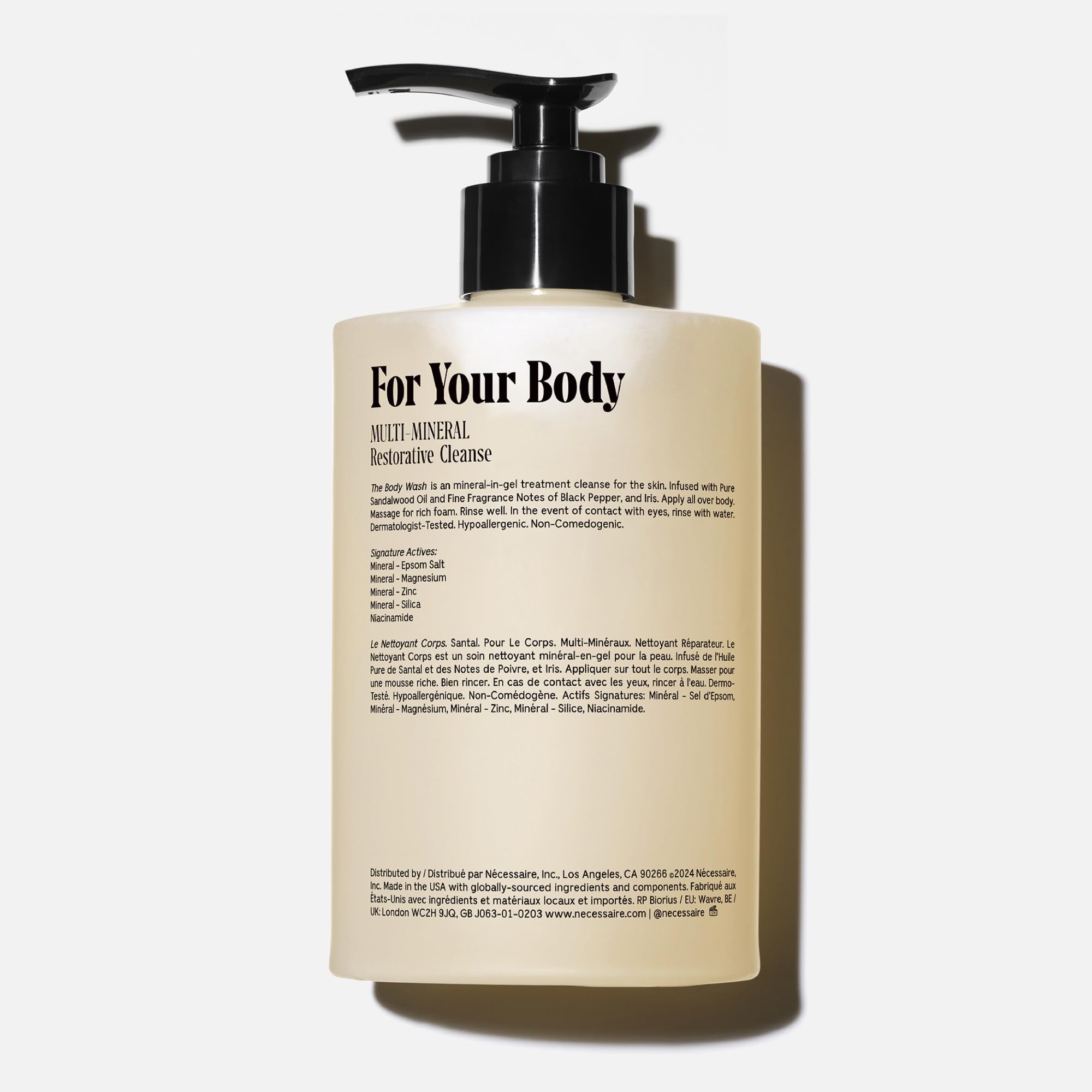 Nécessaire The Body Wash Santal – Multi-Oil Shower Gel for Sensitive Skin (500 ml)