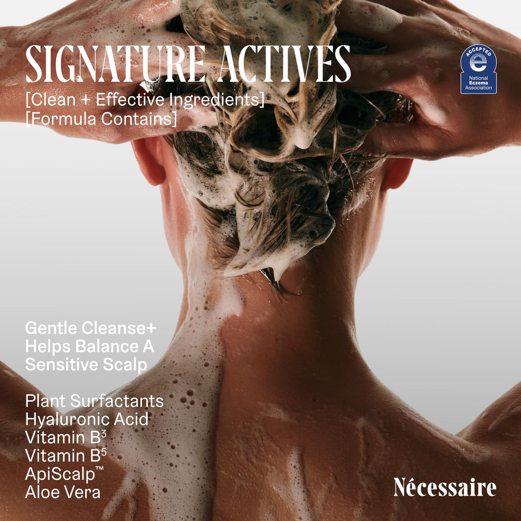 Nécessaire The Shampoo Mini — Hyaluronic Acid + Vitamin B Complex, Travel Size 3.4 fl oz