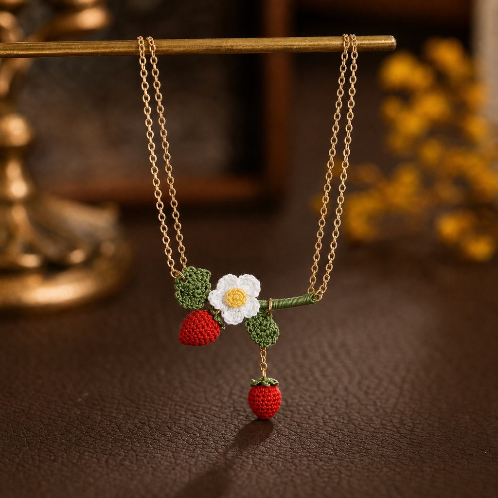 Strawberries Necklace