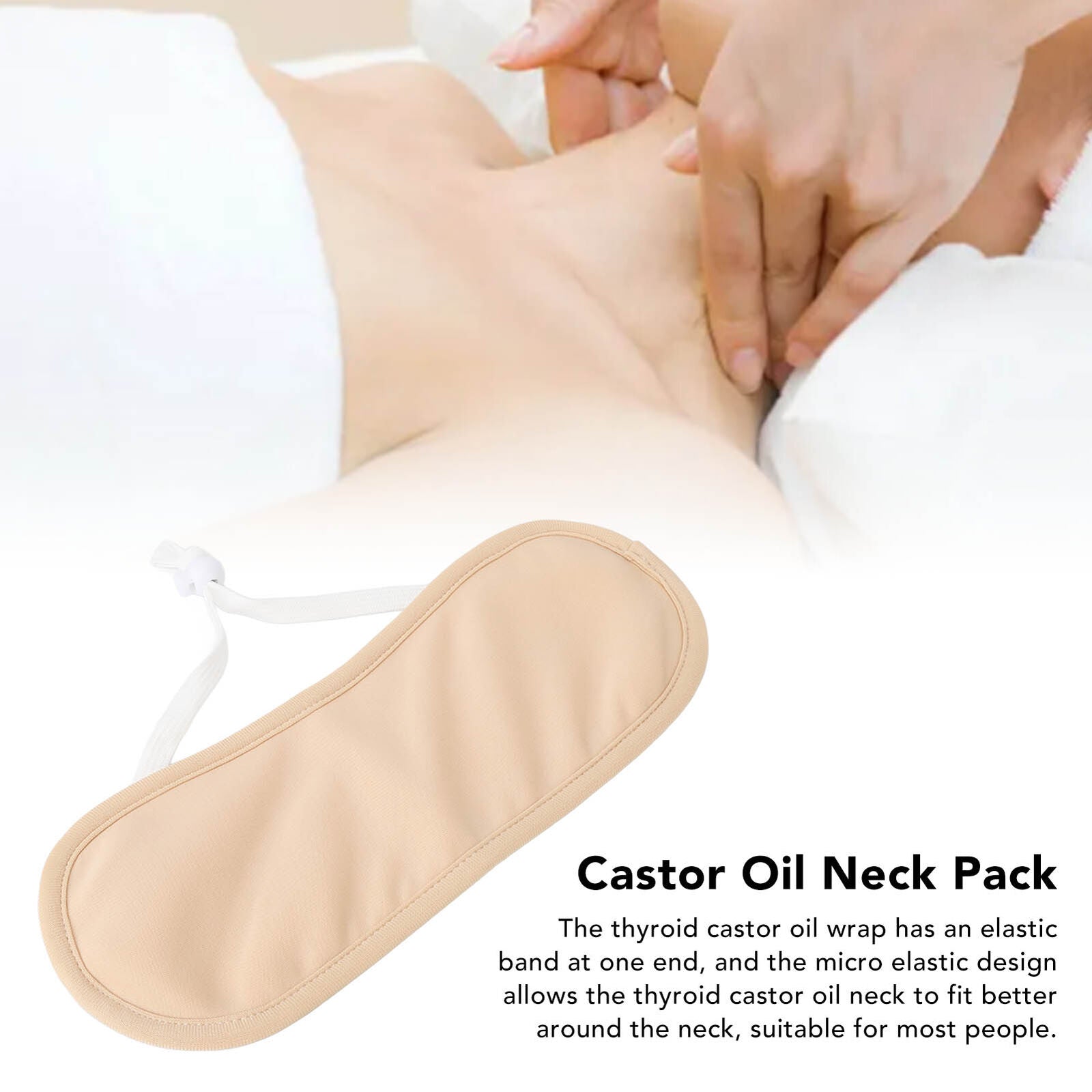Organic Castor Oil 3 Piece Pack with a Body & a Neck Wrap (Up to 40" Waist)