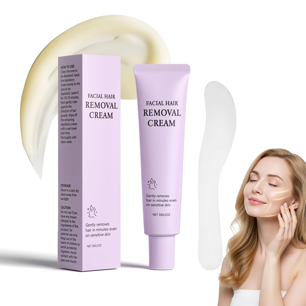 Nehito Facial Hair Removal Cream for Women – Gentle, Sensitive-Skin Depilatory for Face, Chin & Upper Lip (1.01 fl oz)