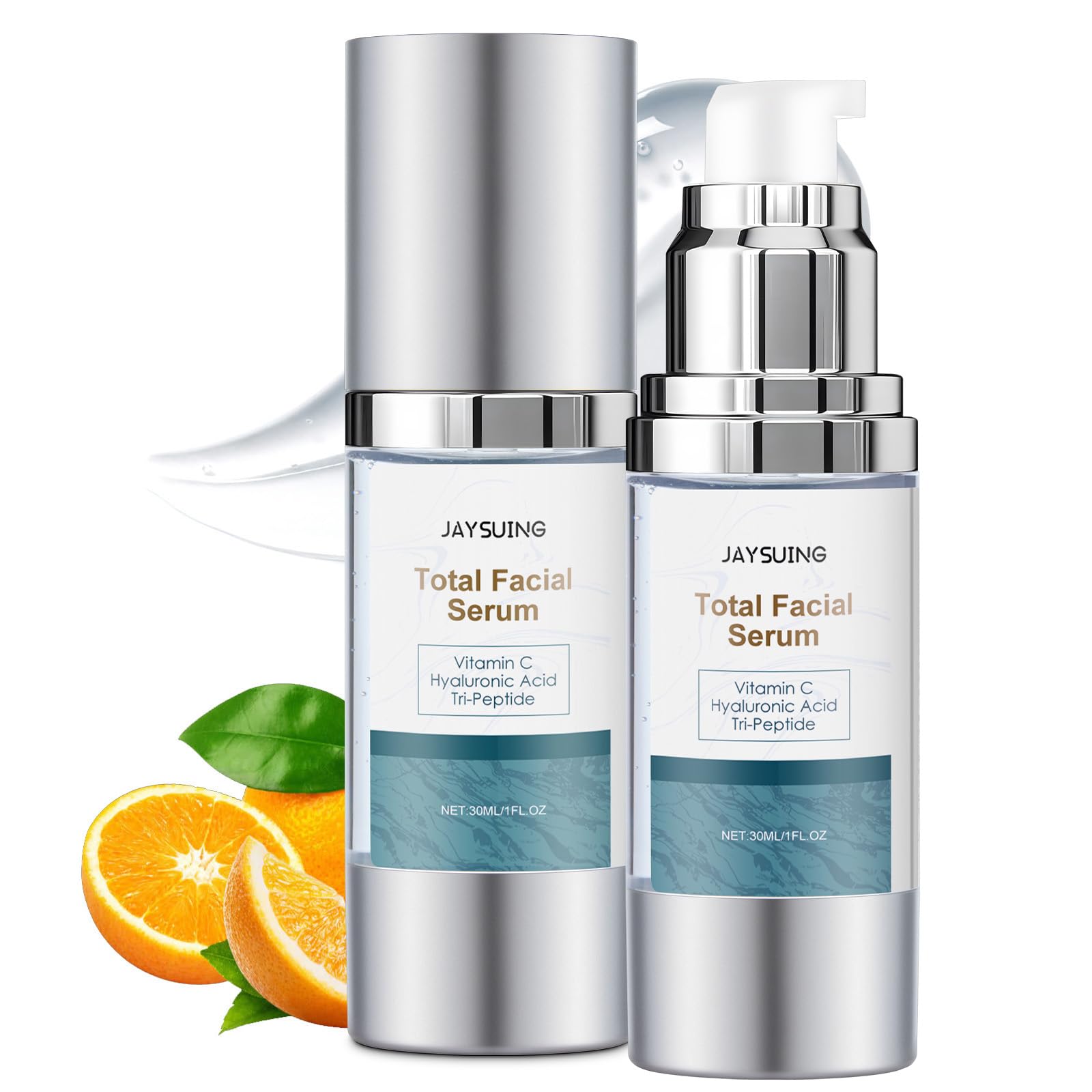 NEIOM Vitamin C Serum with Hyaluronic Acid & Peptides – Pack of 2 | Brightening & Hydration