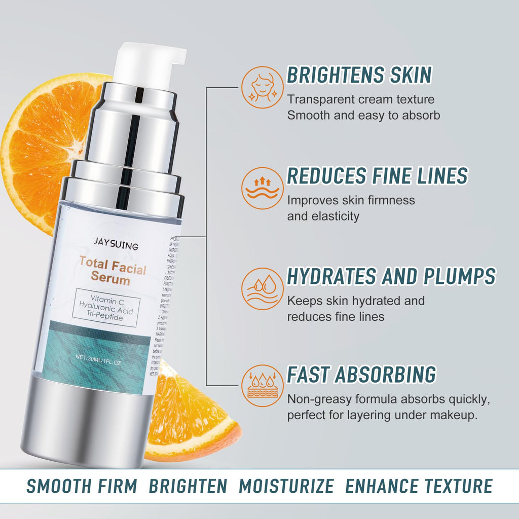NEIOM Vitamin C Serum with Hyaluronic Acid & Peptides – Pack of 2 | Brightening & Hydration
