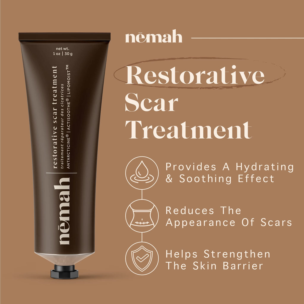 Nemah Restorative Scar Treatment - C-Section Recovery, Postpartum Scar Care - Vegan & Cruelty-Free - 1 oz
