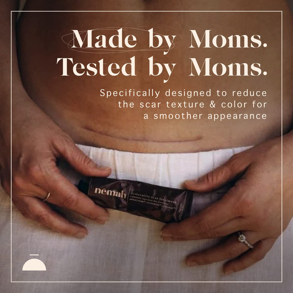 Nemah Restorative Scar Treatment - C-Section Recovery, Postpartum Scar Care - Vegan & Cruelty-Free - 1 oz