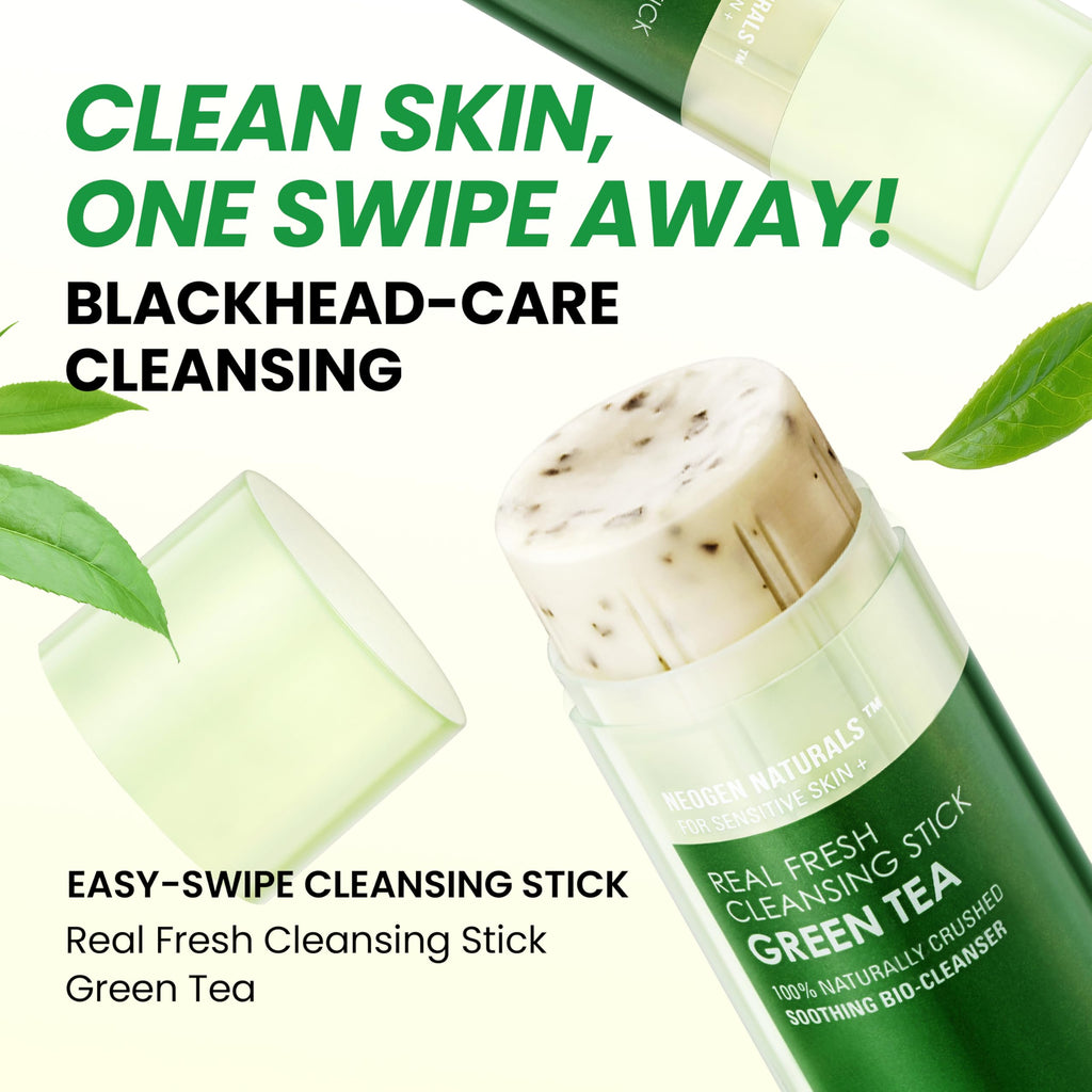 DERMALOGY by NEOGENLAB Cleansing Stick with Green Tea Leaves – Hydrating Travel Size