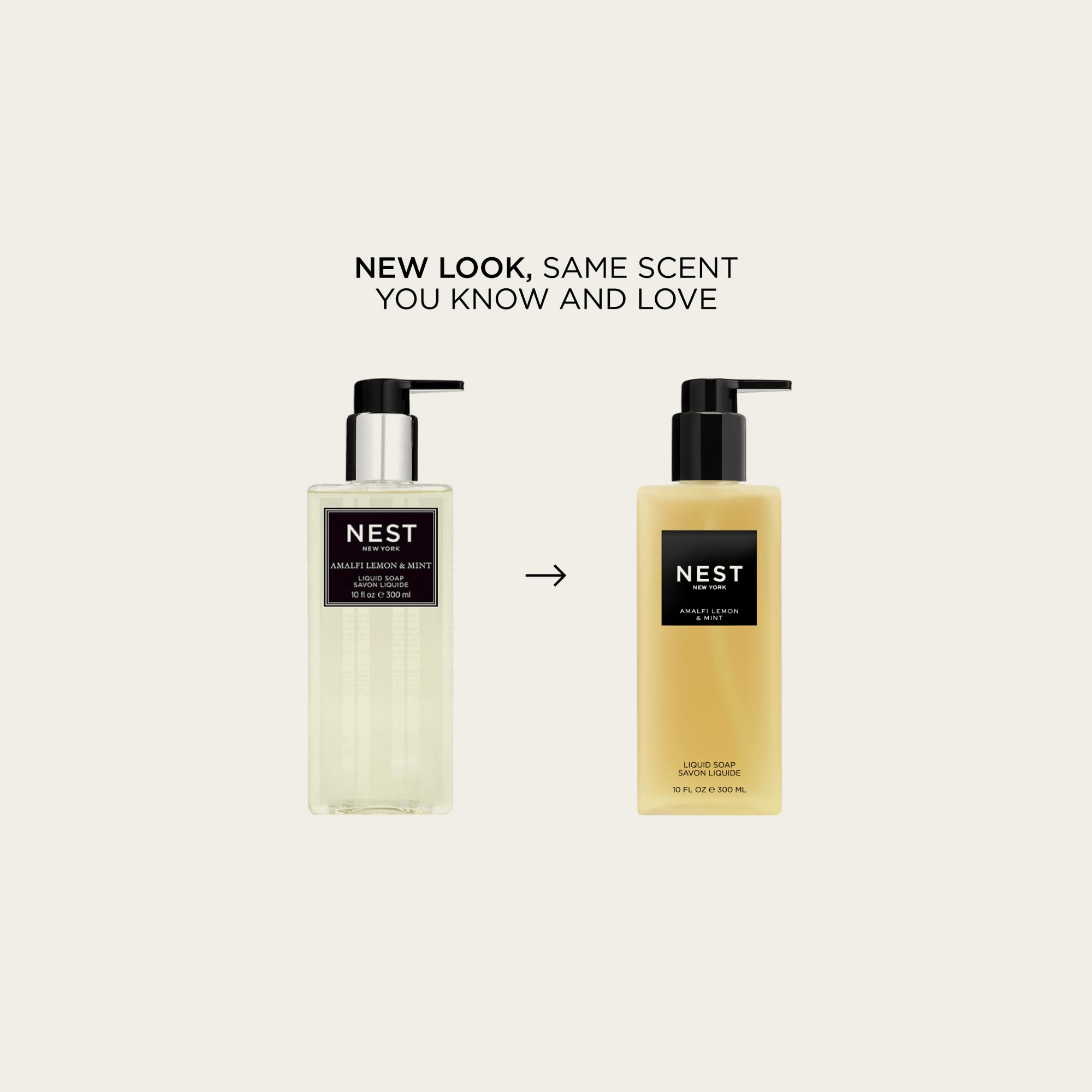 NEST New York Liquid Soap Amalfi Lemon & Mint – 10 fl oz | Cleanse & Nourish Skin (Approx. 300 Pumps)