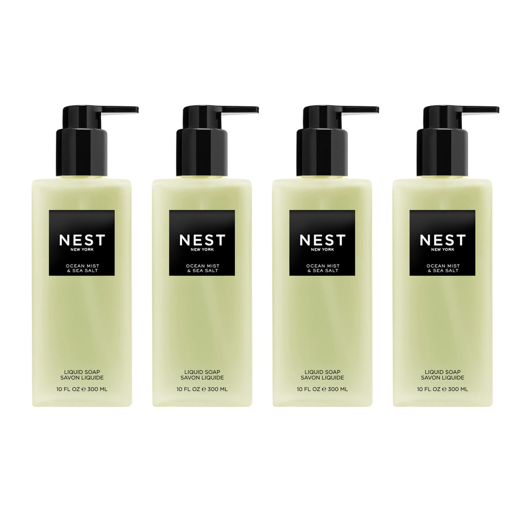 NEST New York Liquid Soap Set – Ocean Mist & Sea Salt (4 x 10 oz)