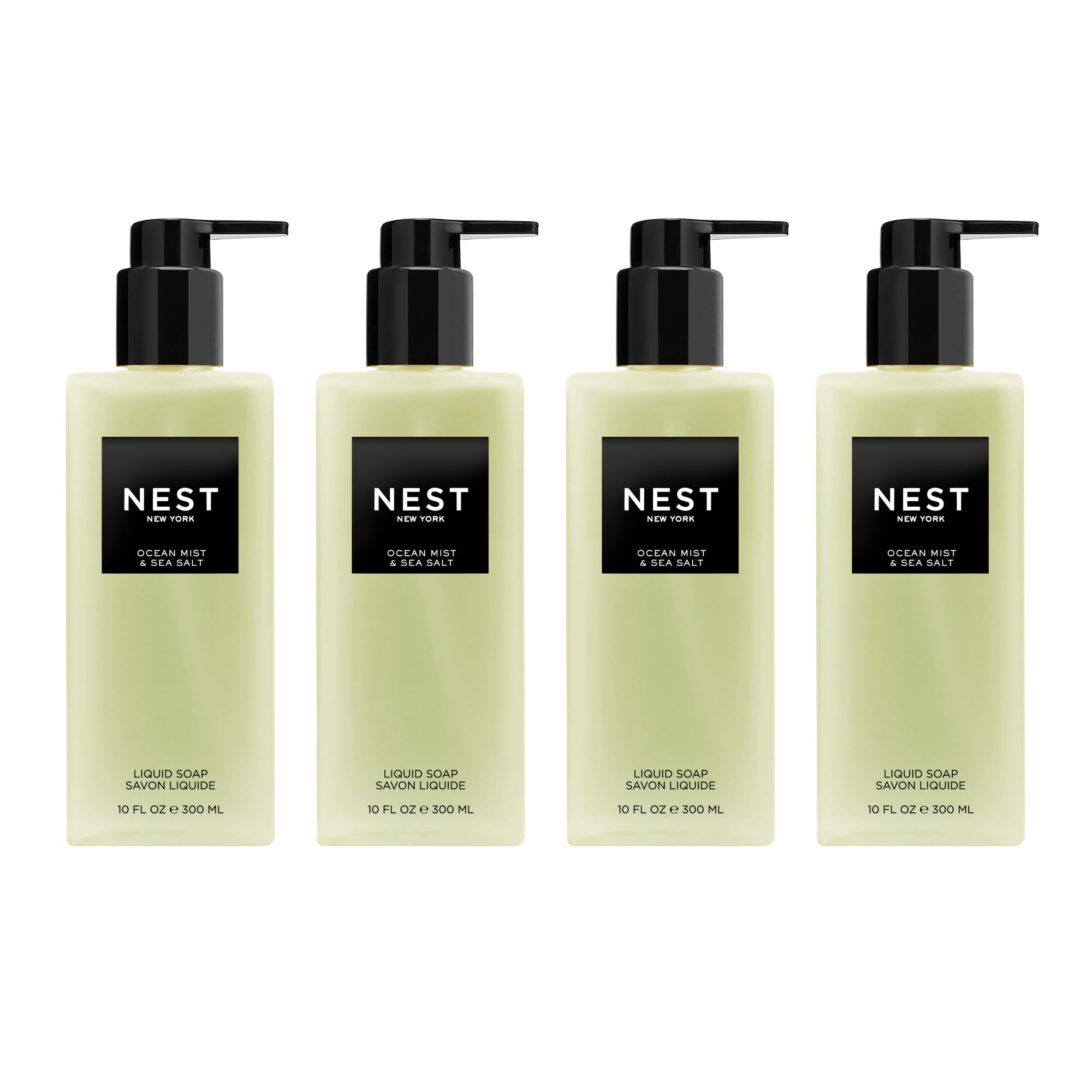 NEST New York Liquid Soap Set – Ocean Mist & Sea Salt (4 x 10 oz)