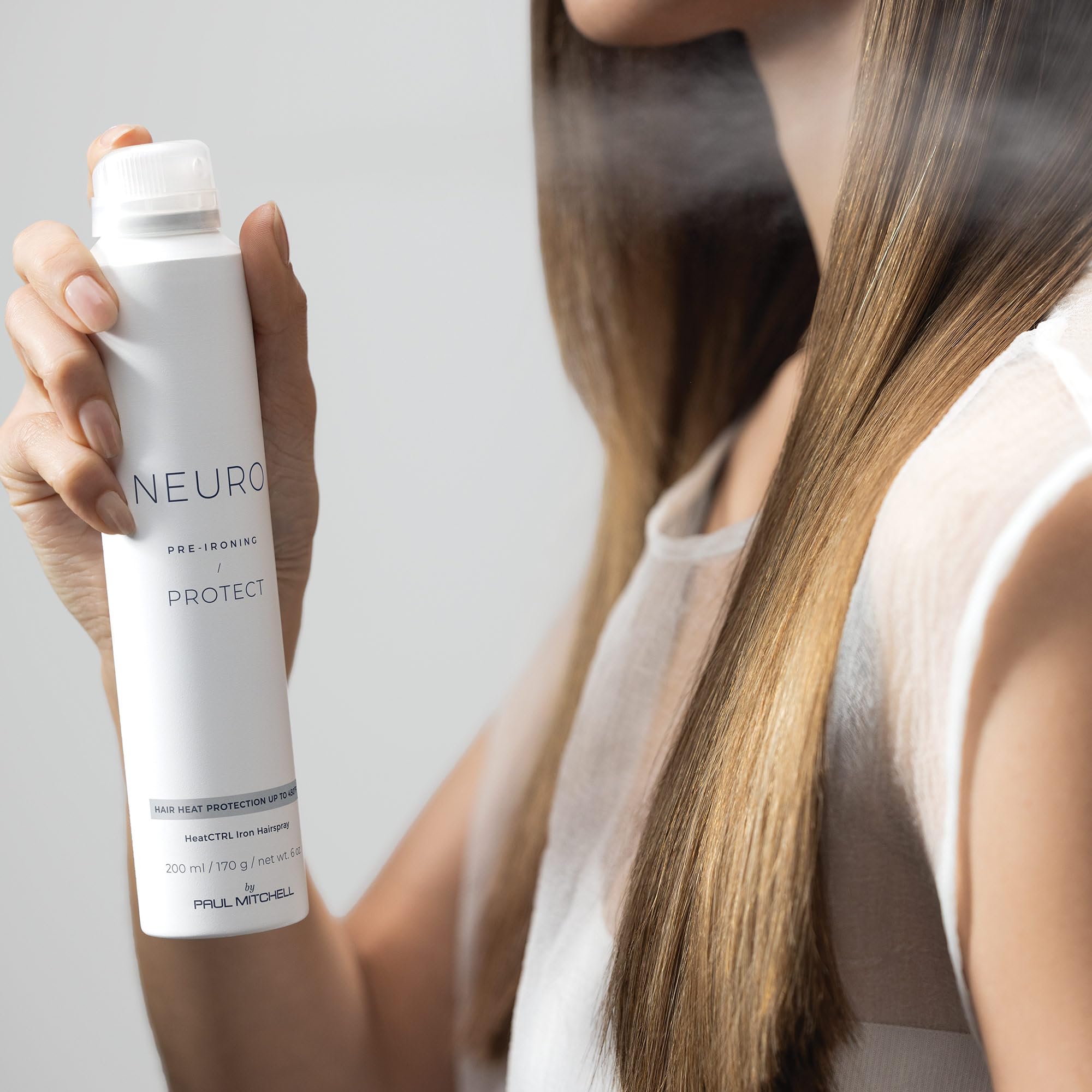 Neuro by Paul Mitchell Protect HeatCTRL Iron Hairspray | Heat Protection Up To 450°F