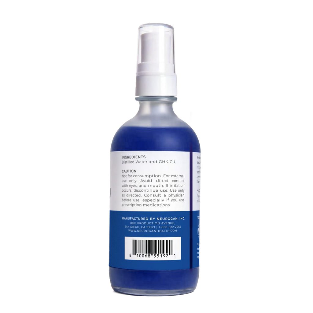 Neurogan GHK-Cu Copper Peptide Hair & Scalp Serum – 2400mg, 4% Copper, Water-Based, Made in USA