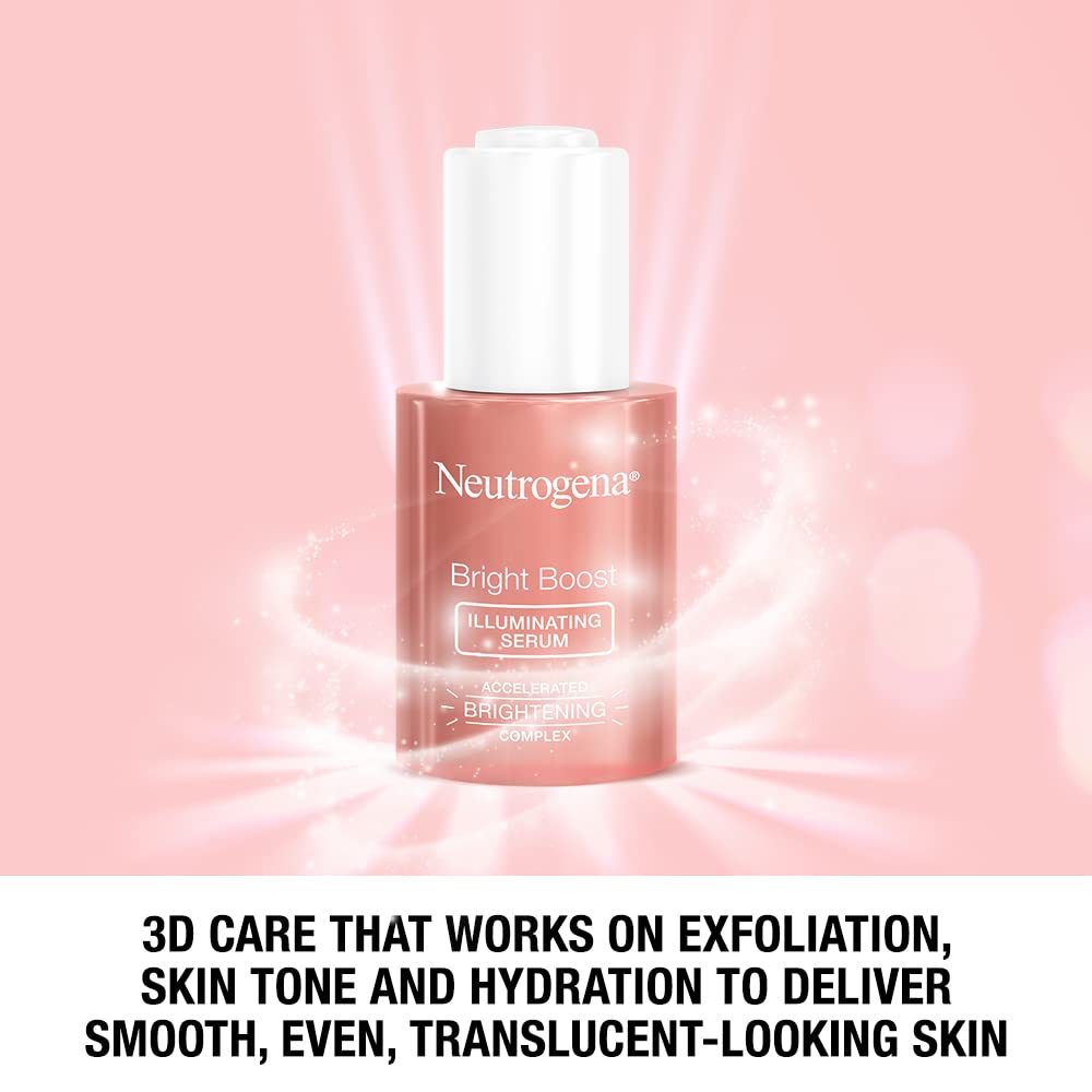 Neutrogena Bright Boost Illuminating Face Serum – Even Tone & Glow