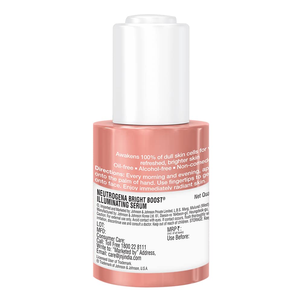 Neutrogena Bright Boost Illuminating Face Serum – Even Tone & Glow