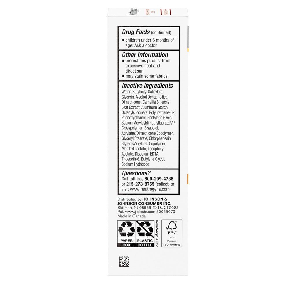Neutrogena Clear Face Serum Sunscreen SPF 60 – Fragrance-Free, Non-Comedogenic, Water-Resistant 1.7 oz