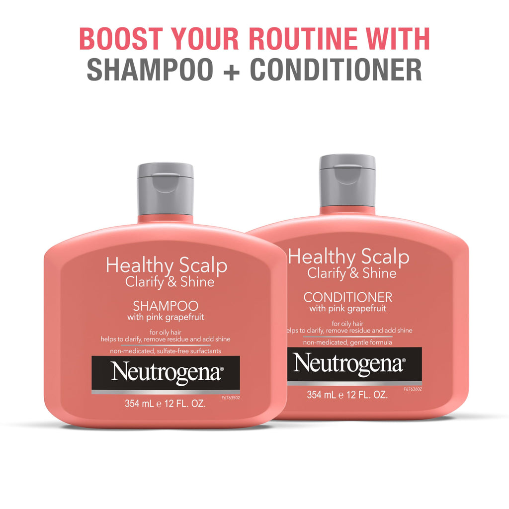 Neutrogena Exfoliating Healthy Scalp Clarify & Shine Conditioner for Oily Hair – Pink Grapefruit