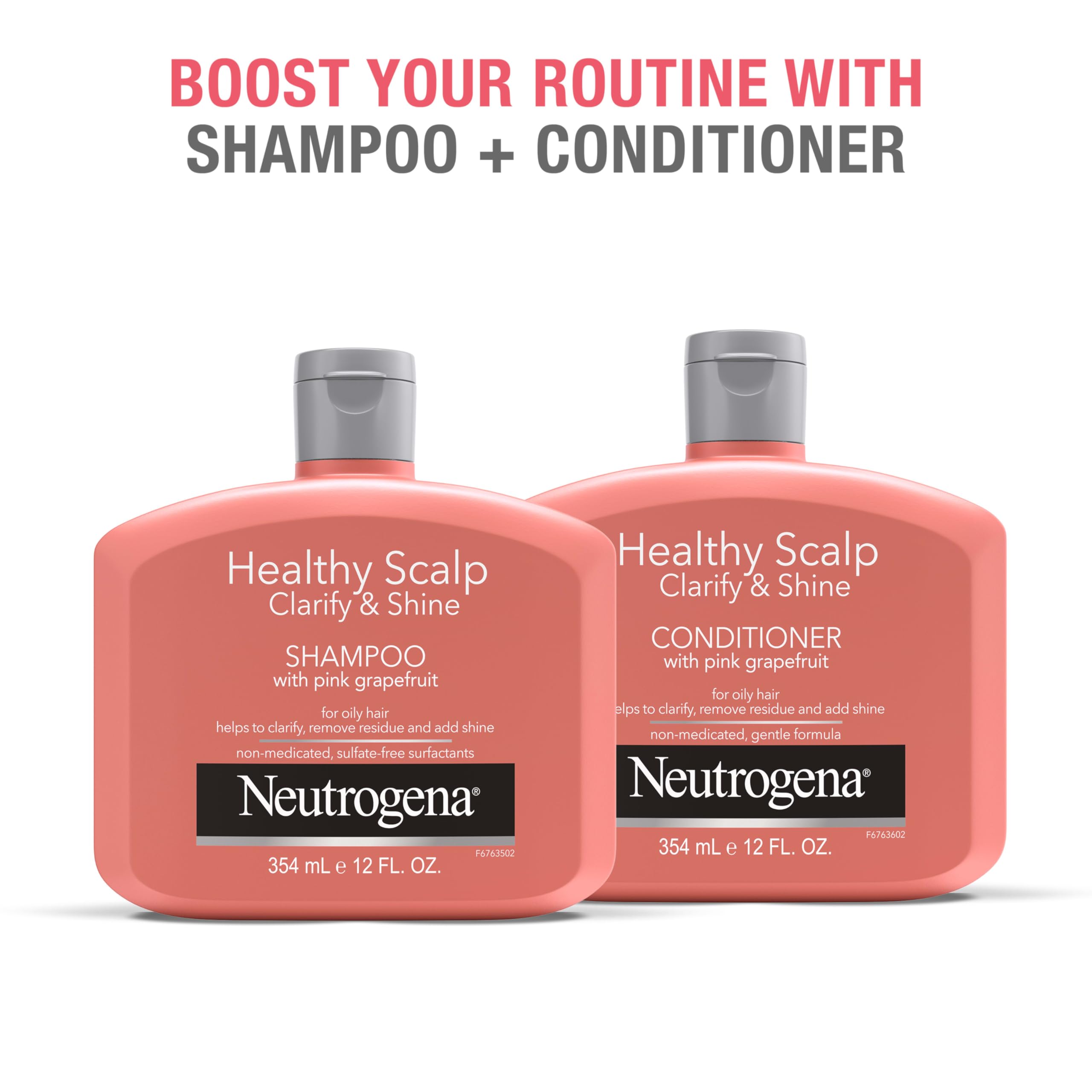 Neutrogena Exfoliating Healthy Scalp Clarify & Shine Conditioner for Oily Hair – Pink Grapefruit