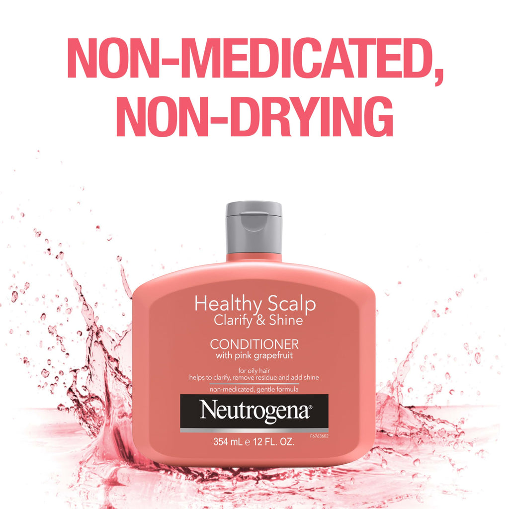 Neutrogena Exfoliating Healthy Scalp Clarify & Shine Conditioner for Oily Hair – Pink Grapefruit
