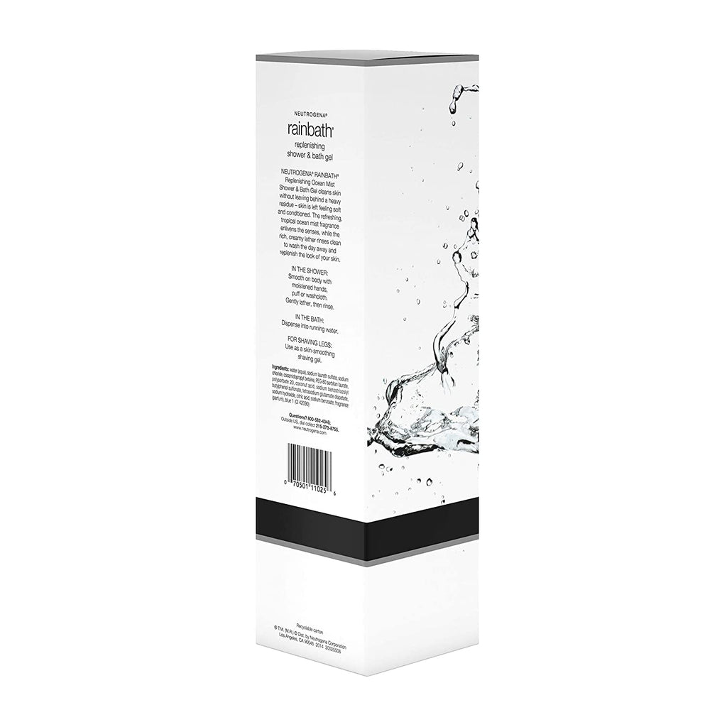 Neutrogena Rainbath Ocean Mist Shower Gel & Shaving Gel, Moisturizing Clean Rinse, 32 oz (2-pack)