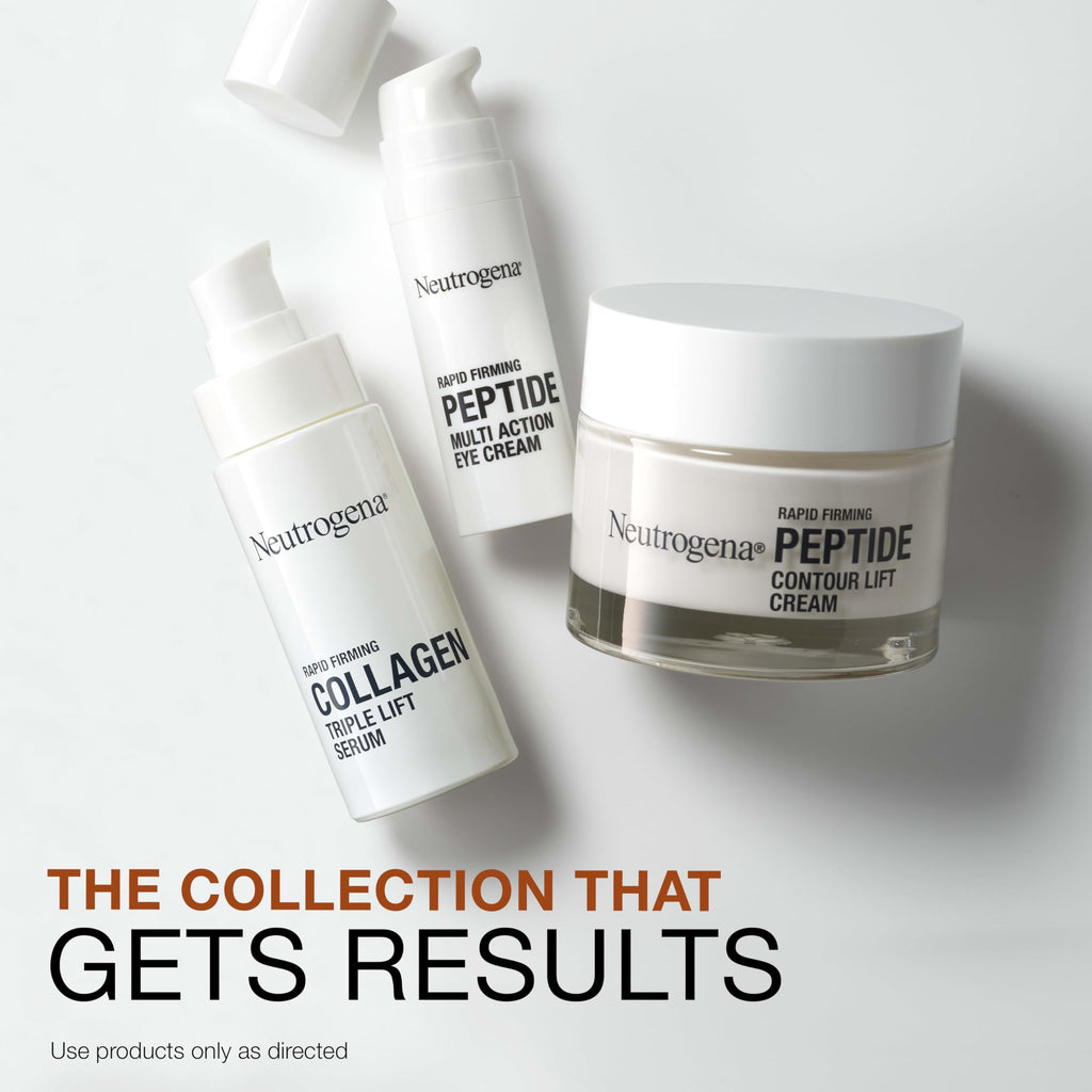 Neutrogena Rapid Firming Peptide Eye Cream – Depuffing, Brightening & Hydrating, Fragrance-Free, 0.5 oz