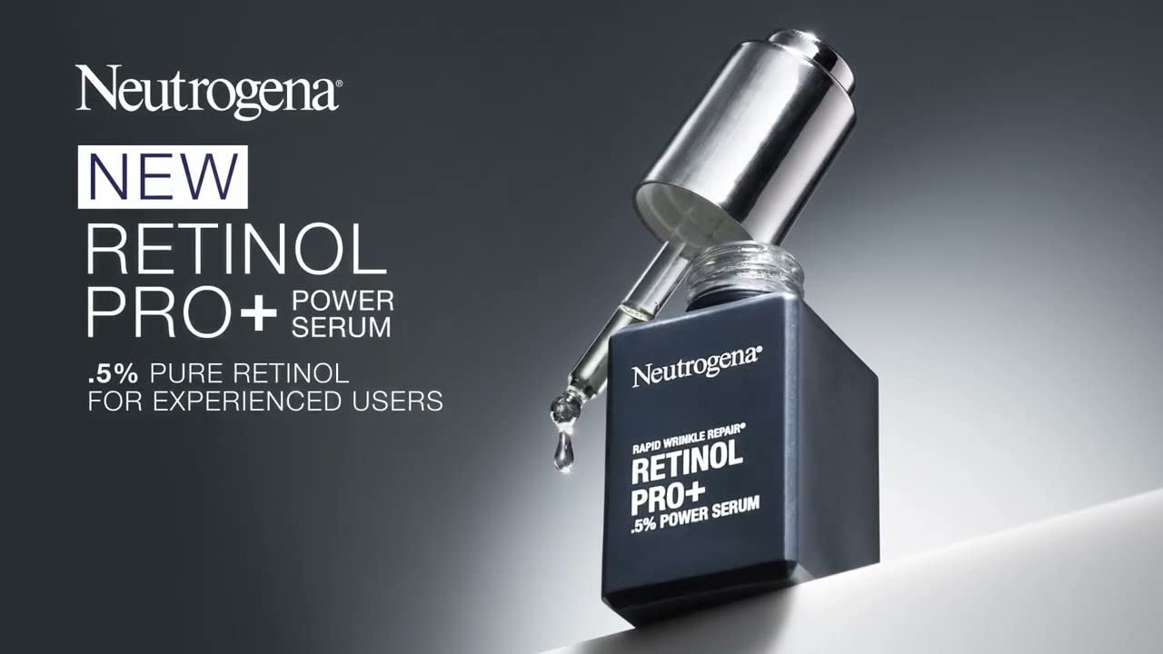 Neutrogena Rapid Wrinkle Repair Retinol Pro+ 0.5% Power Facial Serum – 2-Pack, 1oz Each