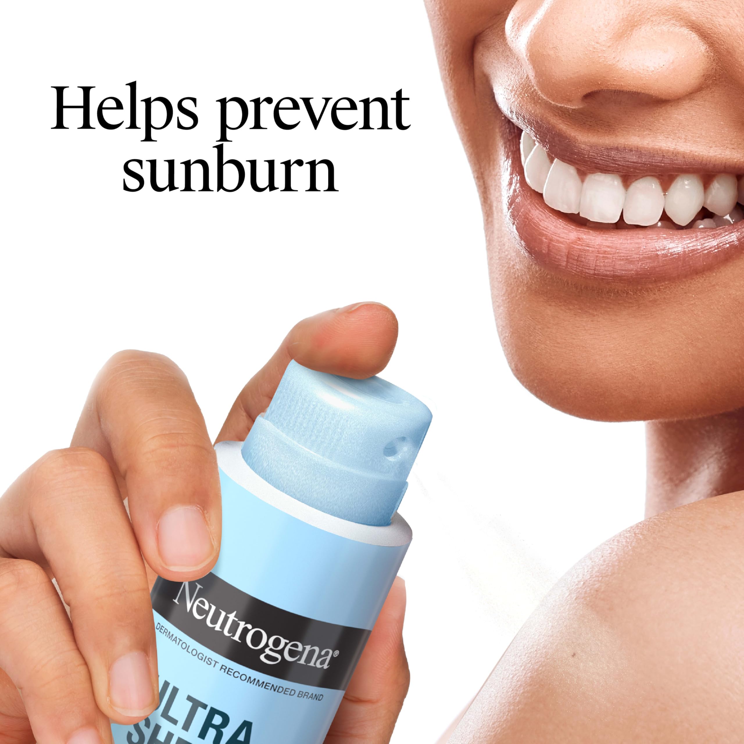 Neutrogena Ultra Sheer Body Mist Sunscreen Spray SPF 45 – Non-Greasy, Water-Resistant 3-Pack (5 oz each)