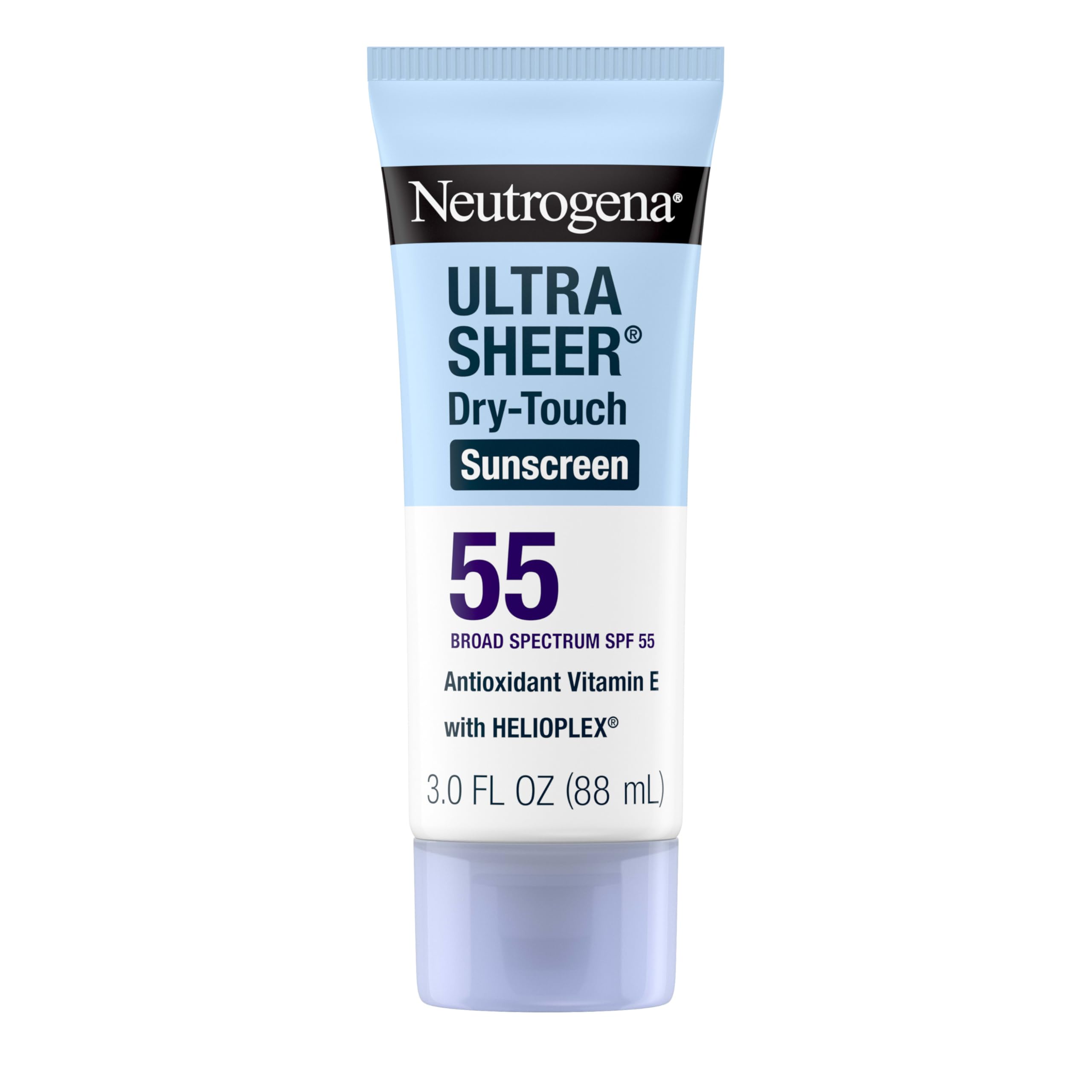 Neutrogena Ultra Sheer Dry-Touch Sunscreen SPF 55 | Face & Body, 3 oz Travel Size