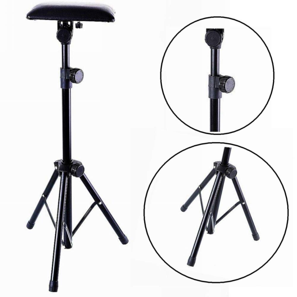 New Star Tattoo Armrest Stand — Foldable Tripod with Adjustable Height (72.6–120.5 cm)