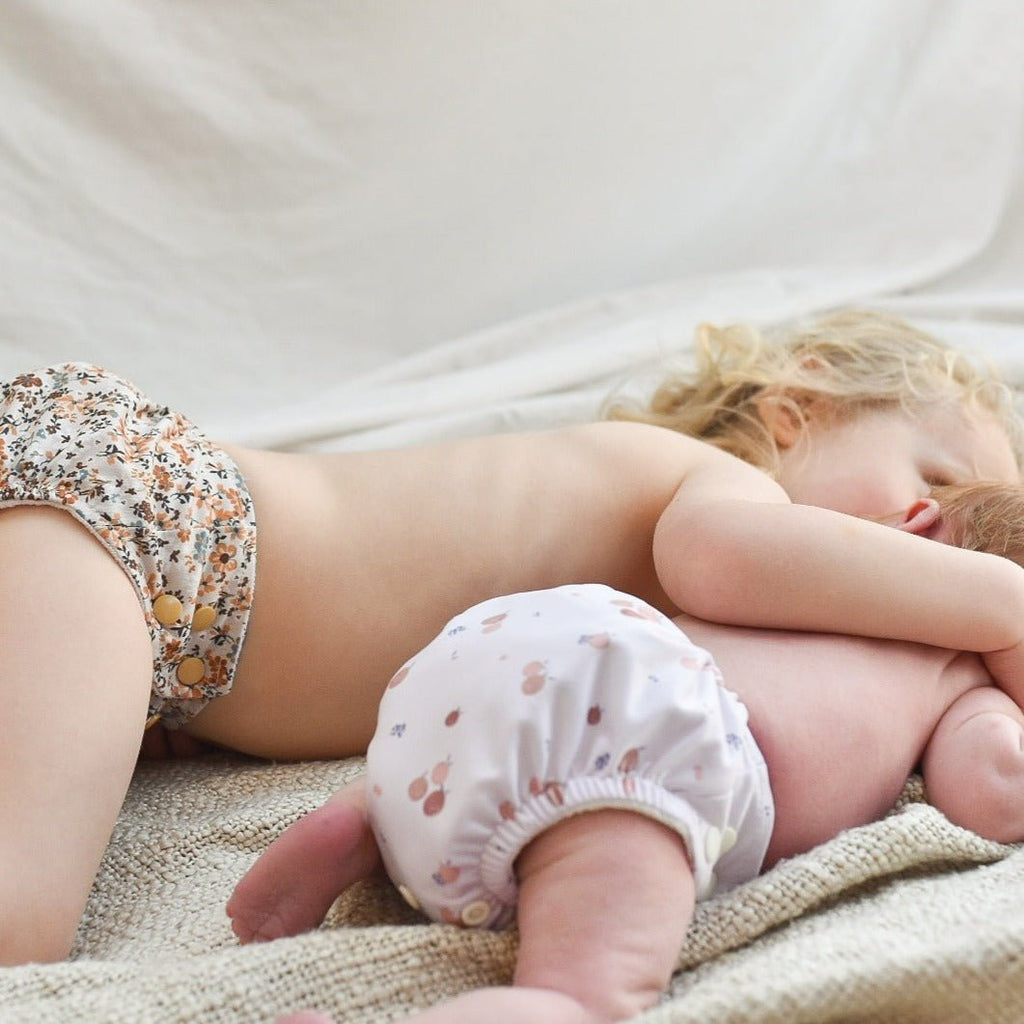 Newborn Reusable Cloth Nappy - Rainbow Oatmeal