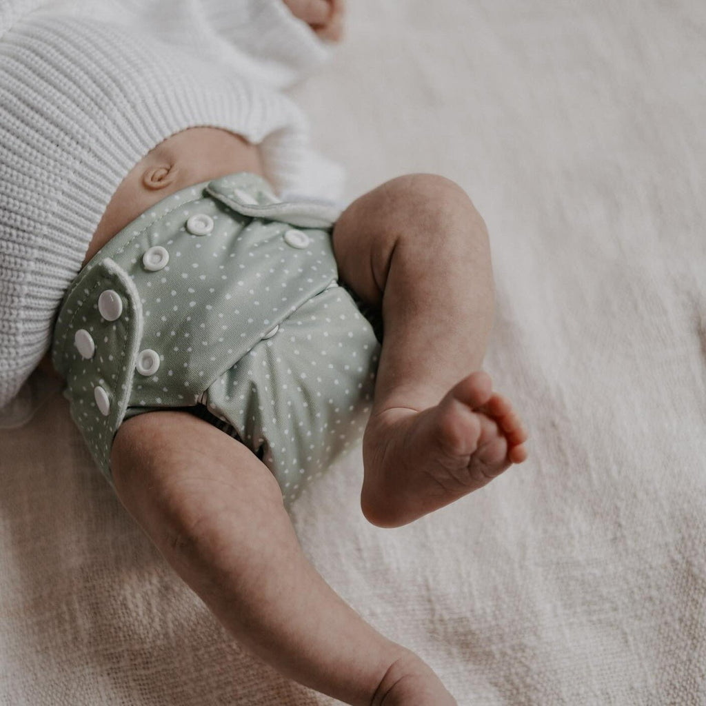 Newborn Reusable Cloth Nappy - Rainbow Oatmeal
