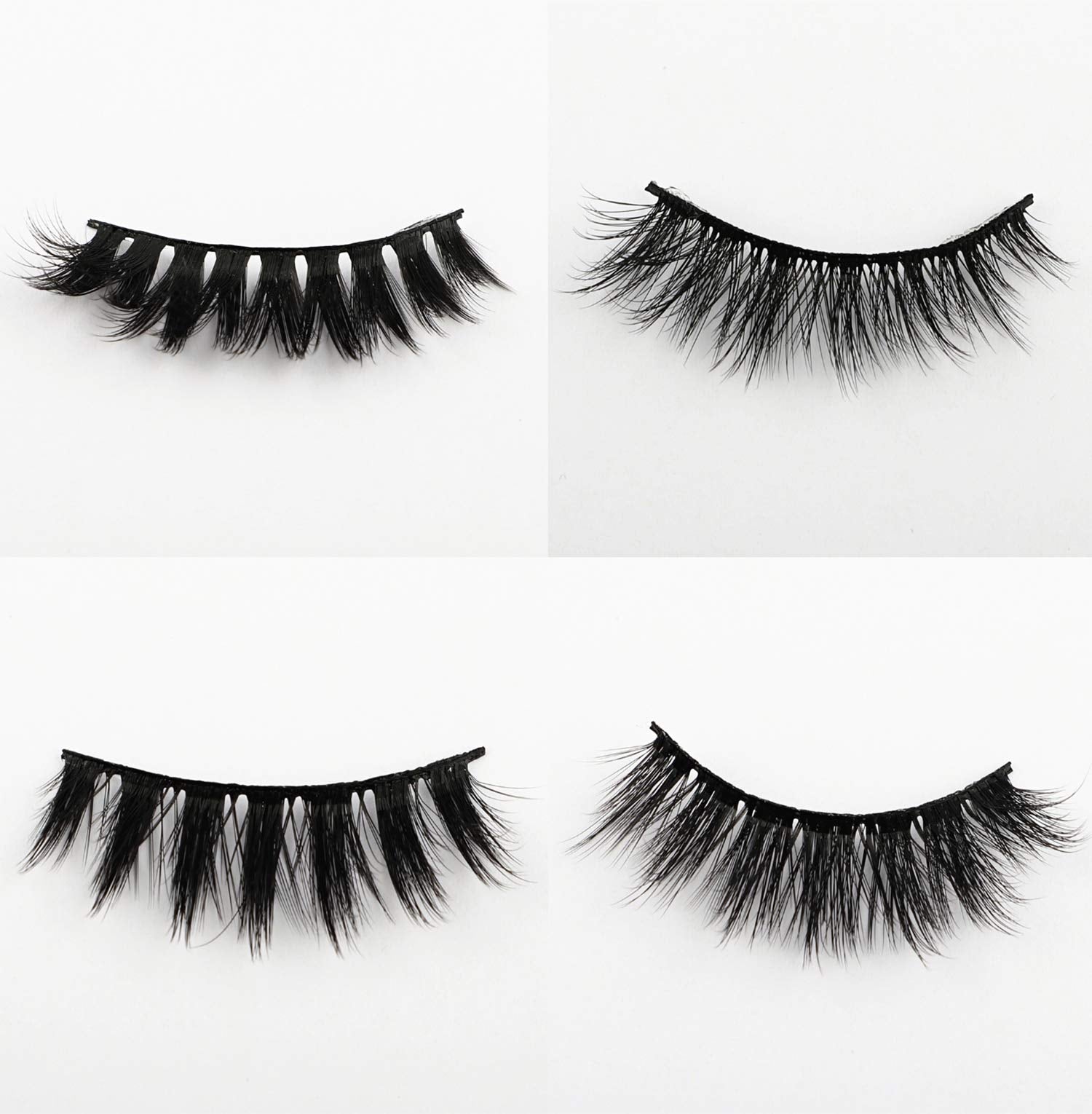 Newcally Faux Mink Lashes Pack – 20 Pairs Dramatic Long Wispy False Eyelashes Wholesale