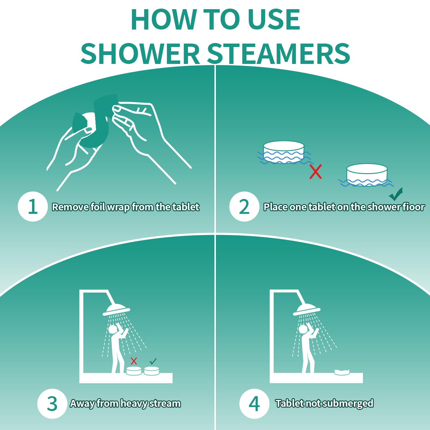 NEWFEIFAN Shower Steamers Aromatherapy 15-Pack – Eucalyptus & Menthol Gift Set