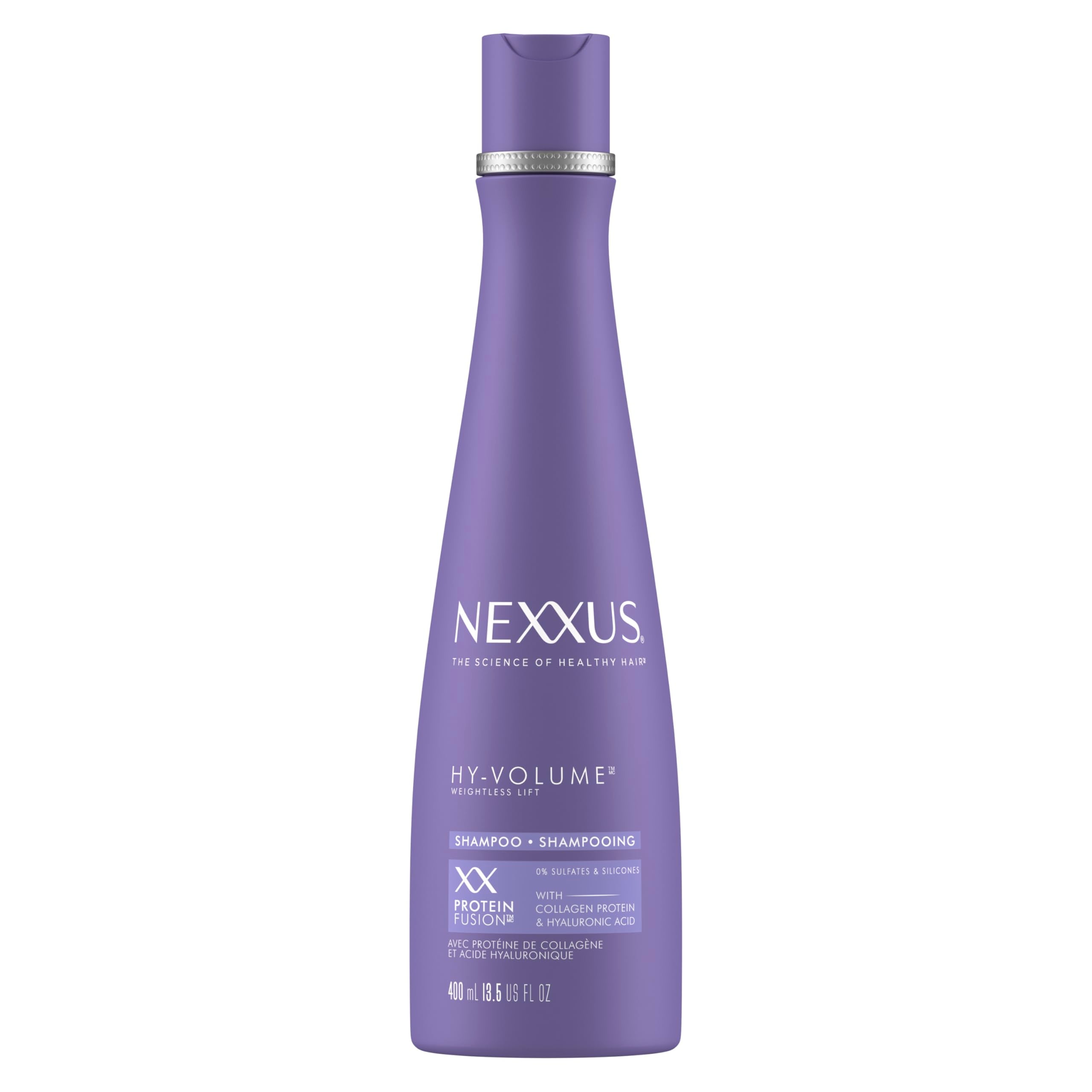 Nexxus HY-VOLUME Weightless Lift Shampoo – 48H Volume, Collagen & Hyaluronic Acid, 13.5 fl oz