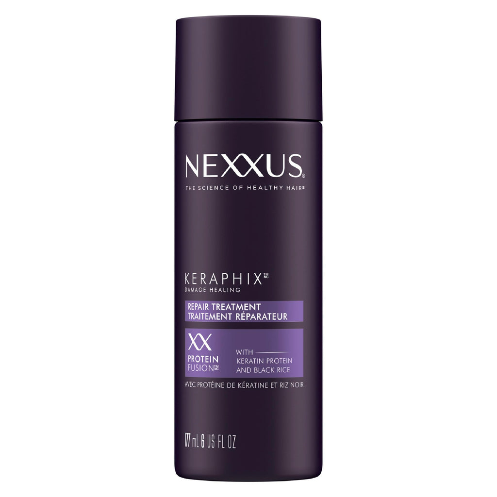 Nexxus Keraphix Damage Repair Pre-Wash Treatment Cream with Keratin Protein & Black Rice – 6 oz
