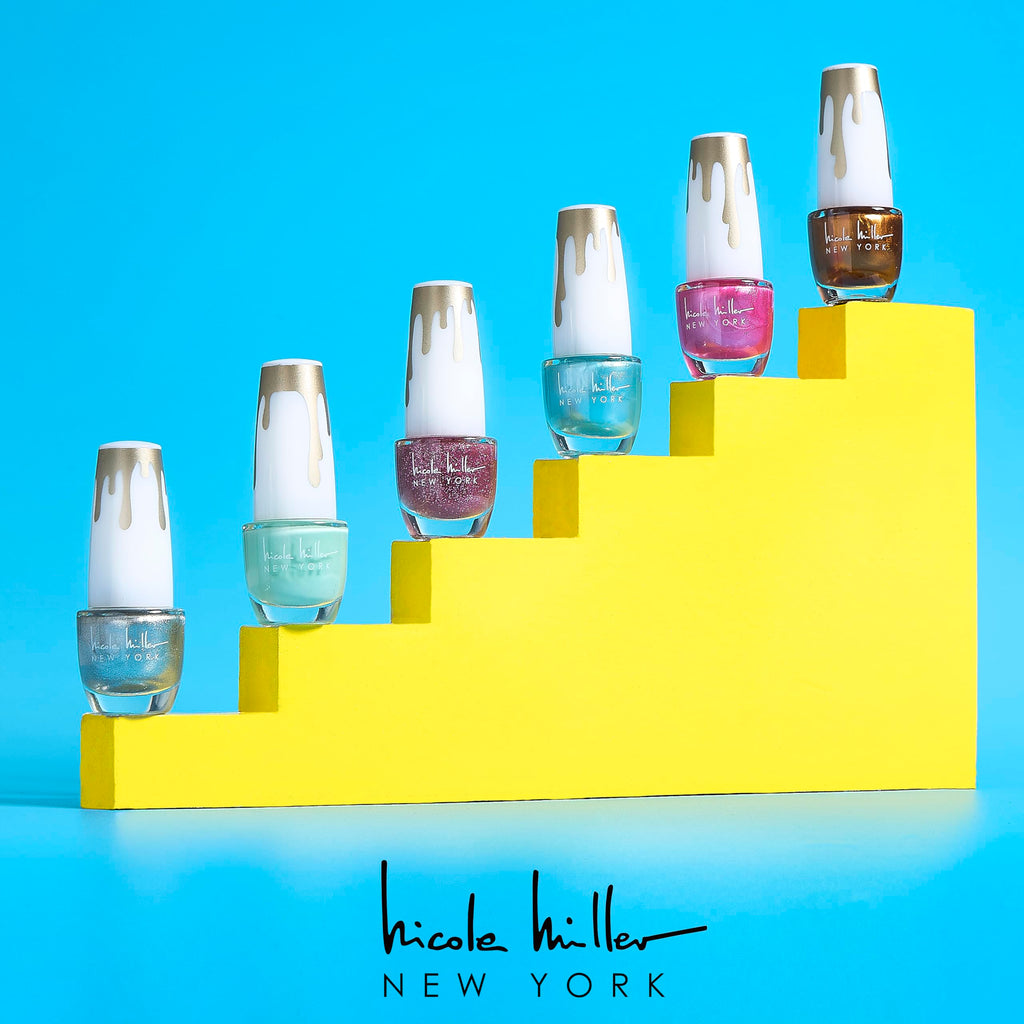 Nicole Miller New York 20-Piece Gel Nail Polish Set – Glossy Colors for Women & Teens