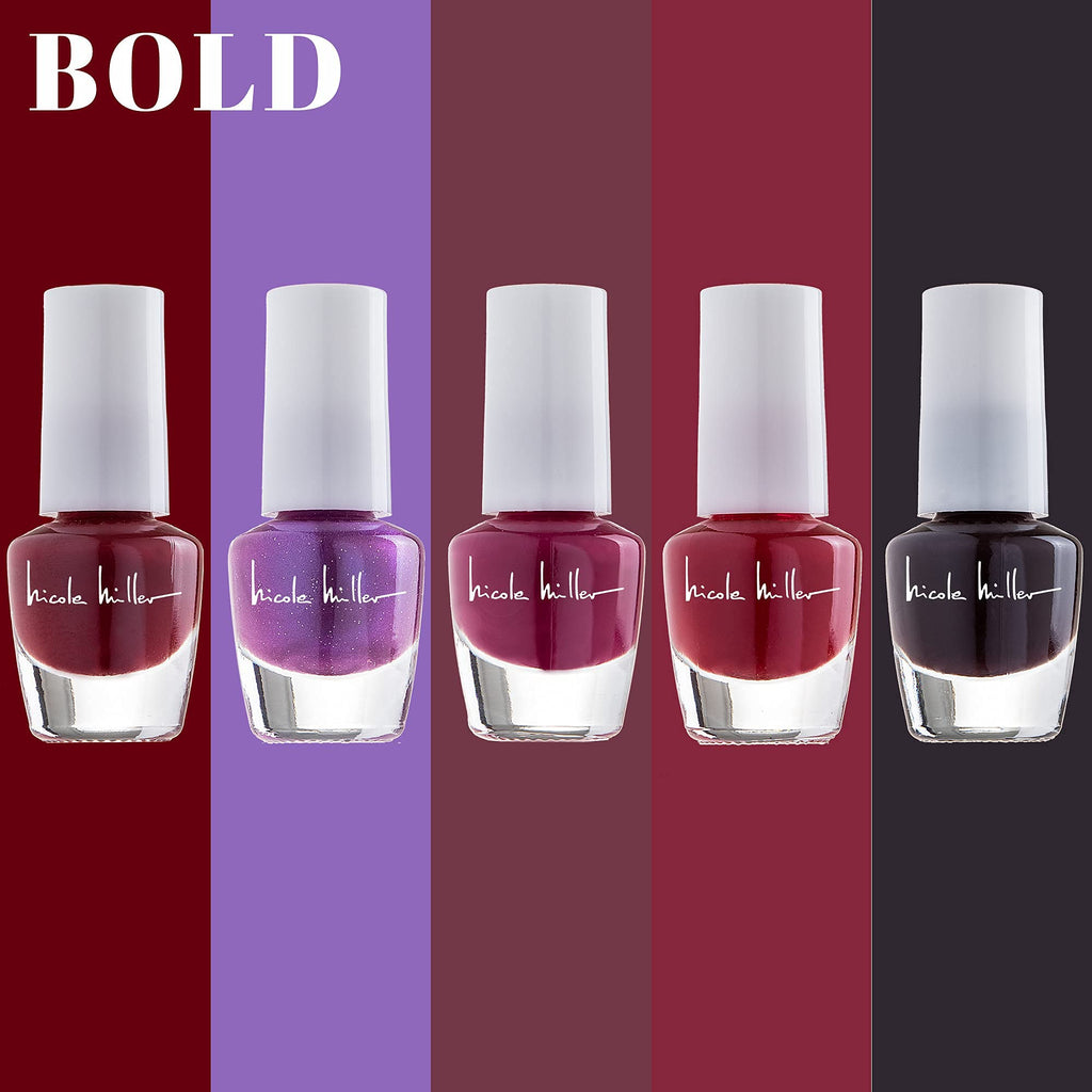 Nicole Miller New York Mini Nail Polish Set – Glossy, Vibrant 2-Pack Collection