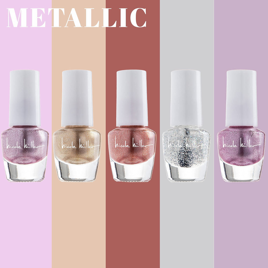 Nicole Miller New York Mini Nail Polish Set – Glossy, Vibrant 2-Pack Collection
