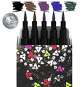 Nikka Notto Waterproof Liquid Eyeliner Set – 5 Intense Satin Colors