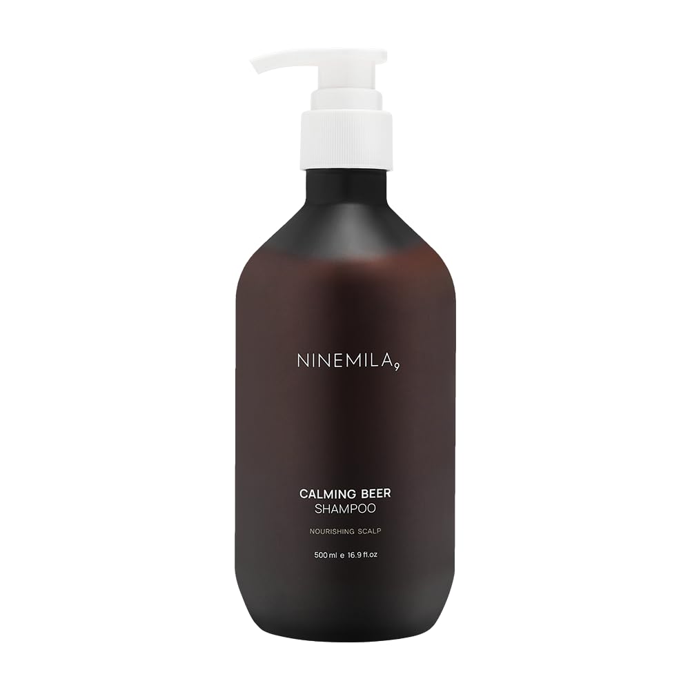 NINEMILA9 Calming Beer Shampoo with Biotin & Collagen – Thinning Hair Care, Postpartum & Hard Water Safe | 16.9 oz