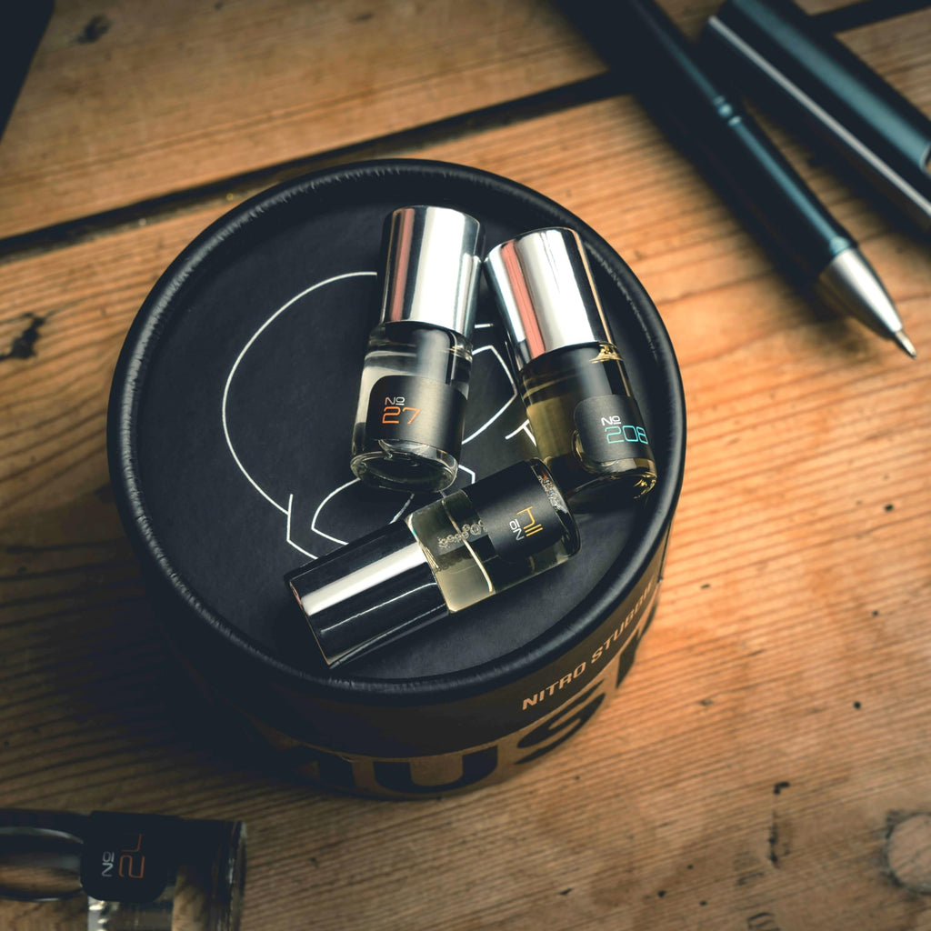 Nitro Musk: 7 Original Musk & Hustle Creations Roll-On Fragrances – Pure Oil, USA Made