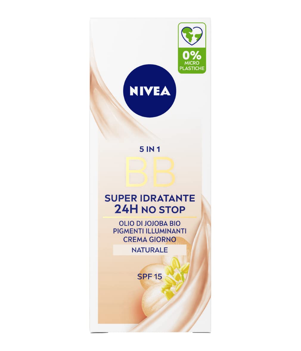 NIVEA 5-in-1 BB Cream Light Bundle – 2x50 ml with Jojoba Oil & Mineral Pigments
