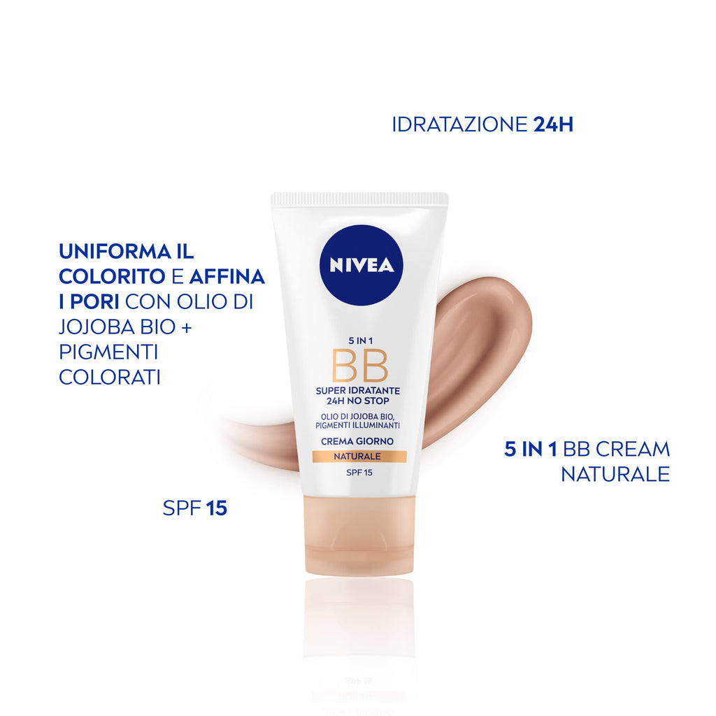 NIVEA 5-in-1 BB Cream Light Bundle – 2x50 ml with Jojoba Oil & Mineral Pigments