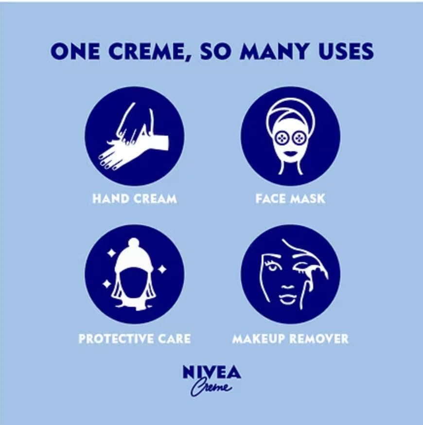 NIVEA Genuine German Cream Metal Tin 250ml – 2 Pack