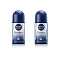 NIVEA Men Brightening Roll-On Deodorant 50ml Pack of 2 | 72H Sweat & Odor Protection