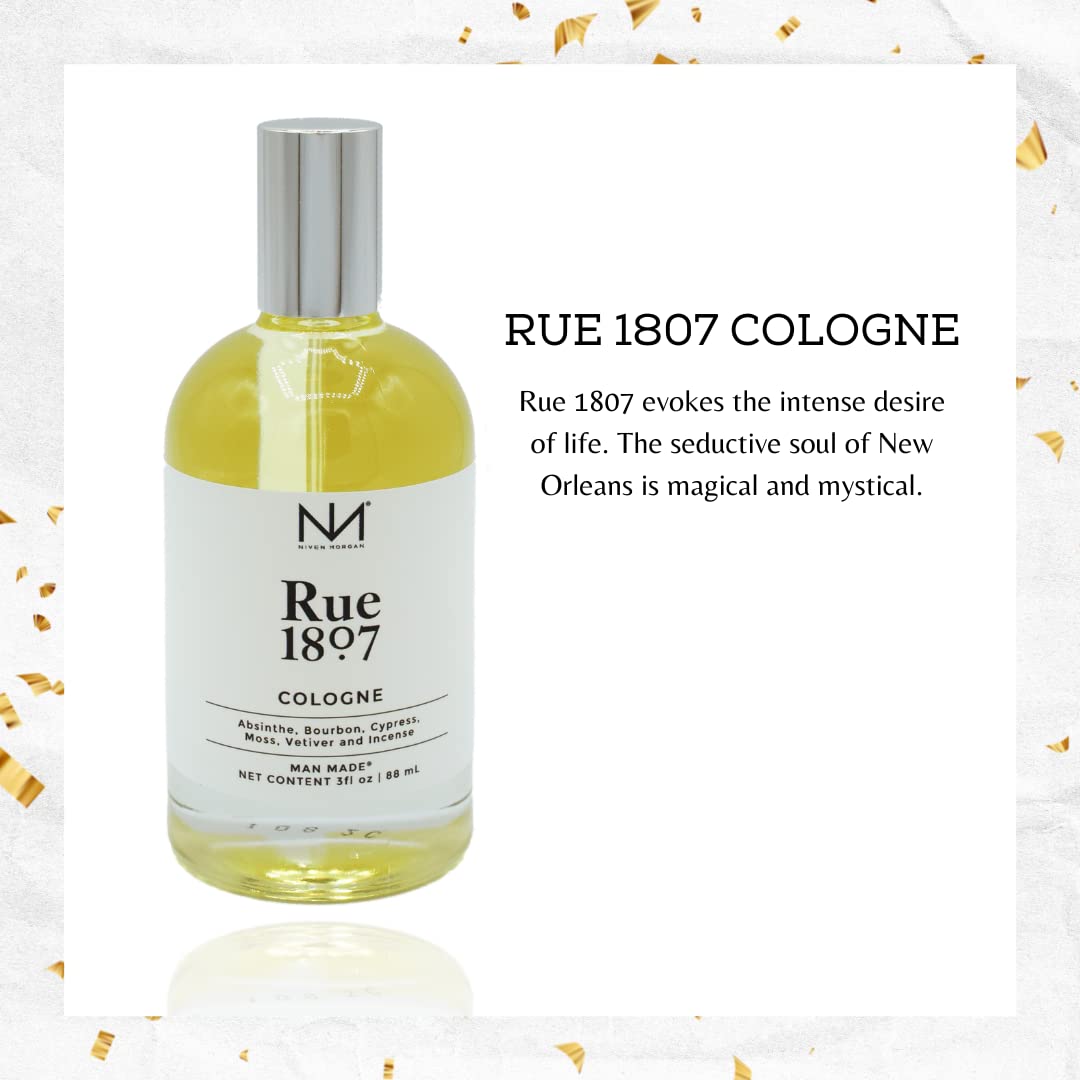 Niven Morgan Black Cypress Rue 1807 Cologne – Classic Men’s Fragrance