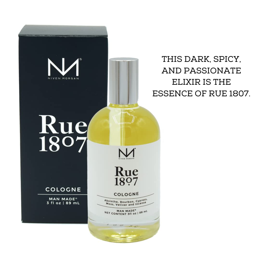 Niven Morgan Black Cypress Rue 1807 Cologne – Classic Men’s Fragrance